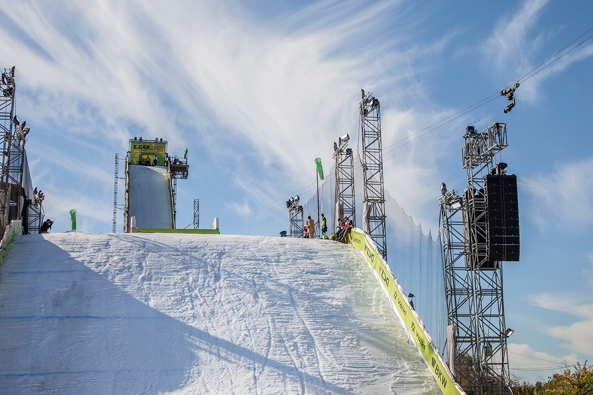 Mit der Cablecam am Big Air in Chur