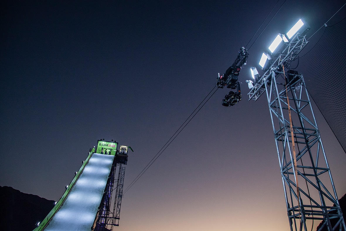 Mit der Seilkamera am Big Air in Chur