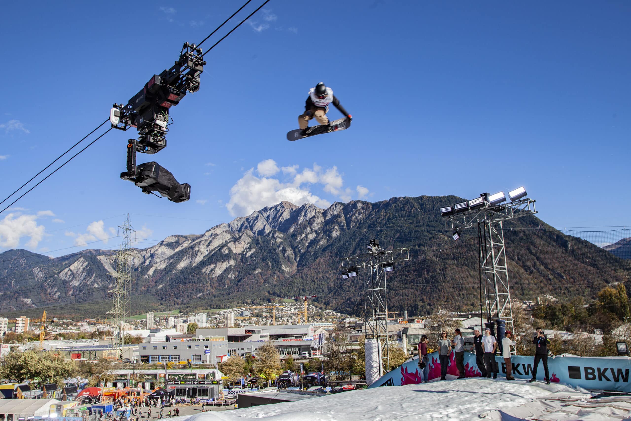 Cablecam am Big Air Chur