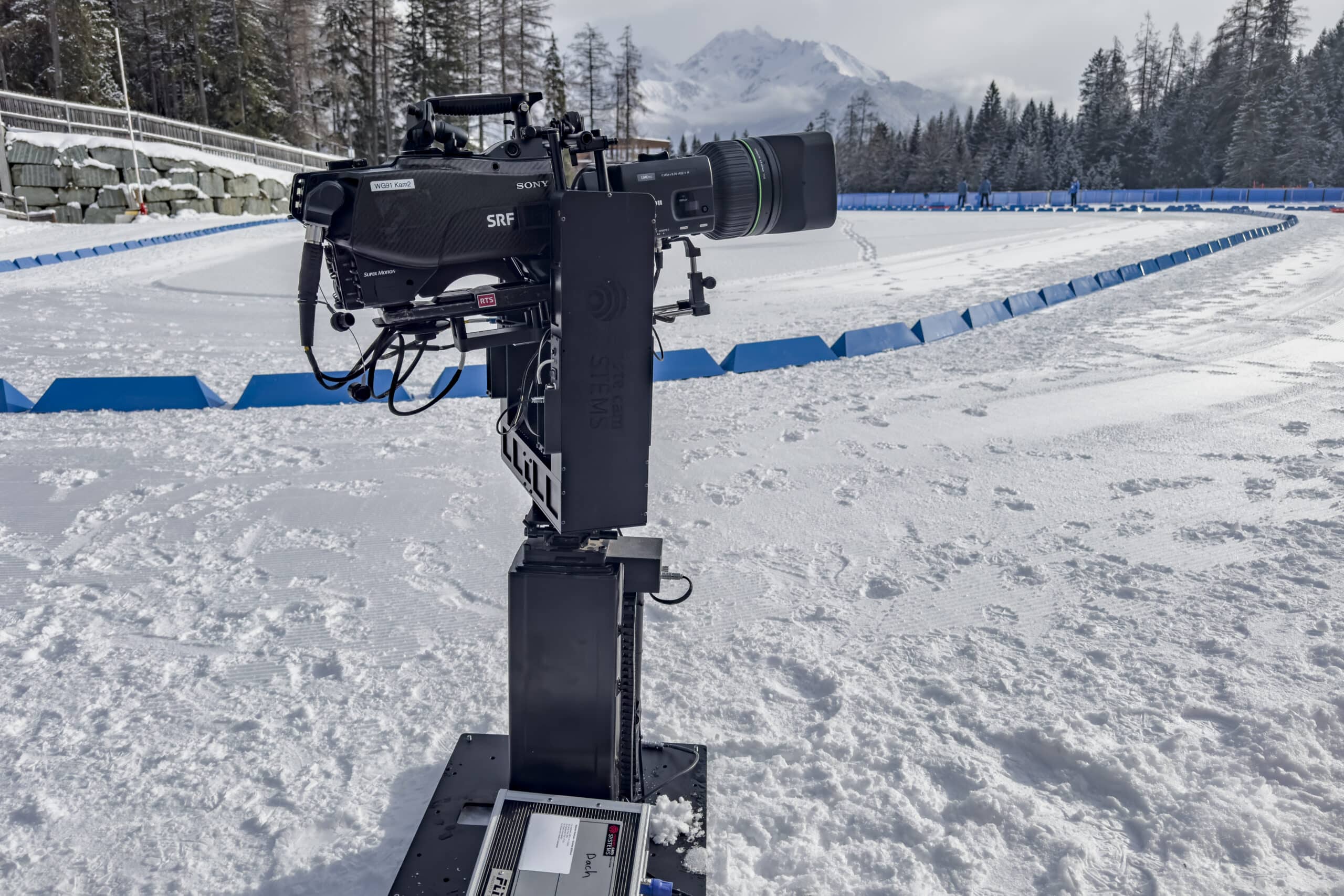 verschiedenen Remotheads sidn im Einsatz beim Biathlon