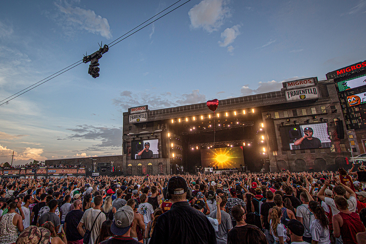 Die CablceCam Studio beim Openair in Frauenfeld